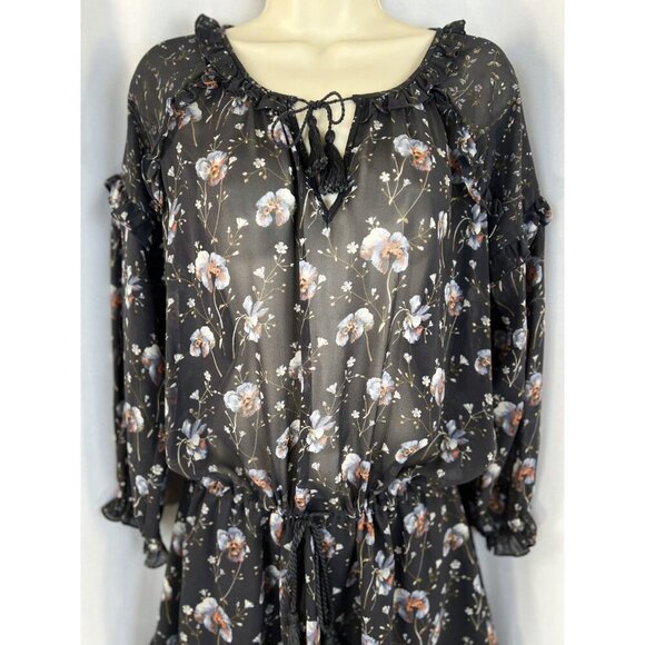 Ulla Johnson Dakota Mini Dress in Navy Silk Midnight $475 - Picture 4 of 13